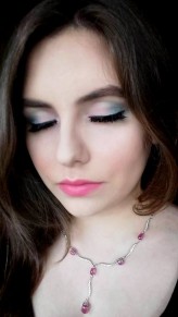 Natalia_makeupartist Makijaż inspirowany kolorami Pantone 2016-Rose Quartz and Serenity 
M: Klaudia Z 