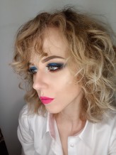 Megi_makeup Pop art makeup. Bold colors.