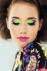 ewela393 summer,  colours, colorful makeup, lashes