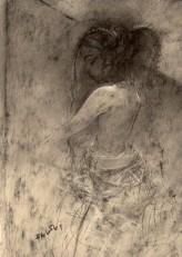Mykos                             
"Intimacy" Charcoal drawing.            