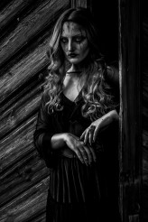 yakris horror, stylizacja, make-up, yakris, b&w,