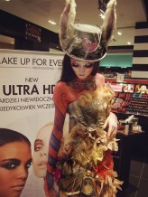 nizangamakeup Kostium i bodypainting na akcję MAKE UP FOR EVER w Sephora CH Riwiera Gdynia