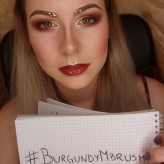 MakeupowaAnka Makijaż na konkurs złoto burgundowy.