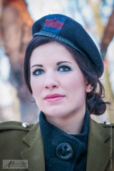 voigtkampff modelka: Dorota Z., zajawka z sesji "Military Dieselpunk" z Pzychofoto