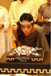 syirachmura Did the client makeup and hair for her 20th birthday in Jakarta,Indonesia