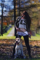 bluashyk                             with beautiful dog            