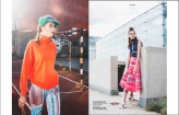 Agata_Foi Haftowane jeansy i różowa spódnica mojego autorstwa zostały sfotografowane w fajnej sesji by Fanaberia, którą opublikowano w Elegant Magazine październik 2015.