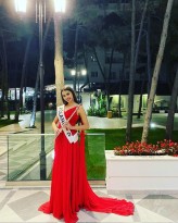 Justyna_Kokoszka                             Zdjęcie z gali miss Globe 2021. Albania             