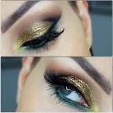 ewela393                             gold eye makeup            