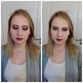 ewcioch Smoky eye night ;) Oczka wyrysowane na kształt kociego oka, mocno podkreślone i błyszczące. Idealny makijaż na większe wyjście ;)