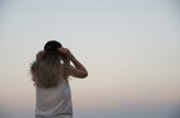JacekP Portret na tle Greckiego nieba, Riwiera Olimpijska, chwilę po zachodzie słońca