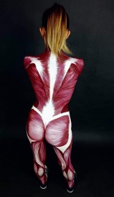 Art-Marzenka Bodypaiting,,anatomia " wykonany w Wyższej Szkole Artystycznej w Warszawie.
Modelka: Paulina Rybińska 