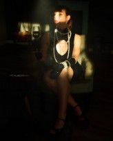 PhotoArtPassion Pearls on black latex...