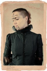sdv Portret inspirowany ta moko - maoryskim tatuażem twarzy który zrobiłam LangeL edytowany przez Nią 