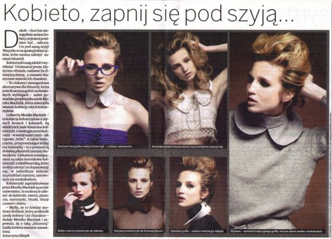 vee_stylist collars Moniki Maciejek - Głos Wielkopolski 